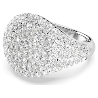 swarovski sublima cocktail ring white rhodium plated