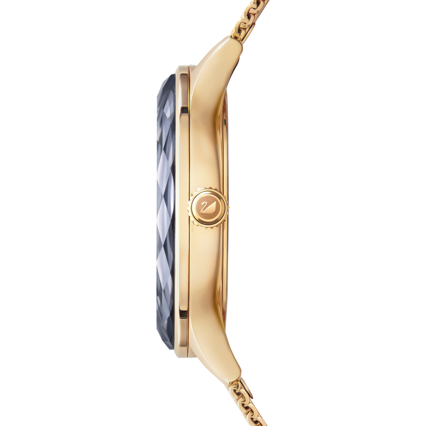 swarovski octea nova watch  milanese bracelet  black  rose gold tone