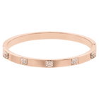 swarovski dextera bangle white rose gold tone finish