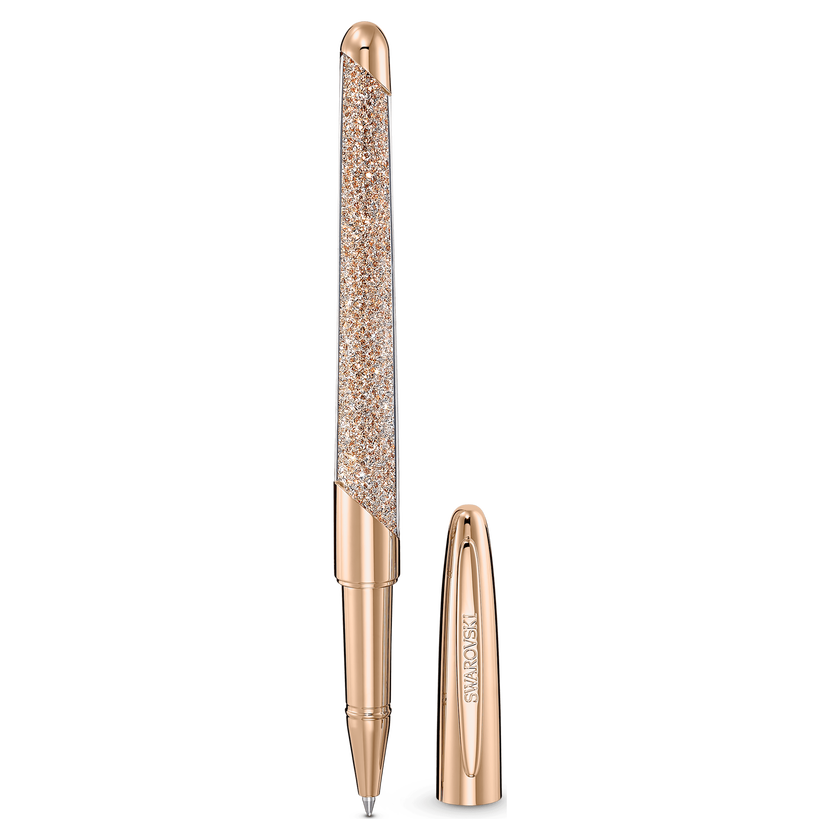 swarovski crystalline nova rollerball pen  rose gold tone  rose gold tone plated