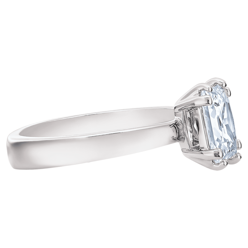 swarovski attract motif ring  rhodium plated