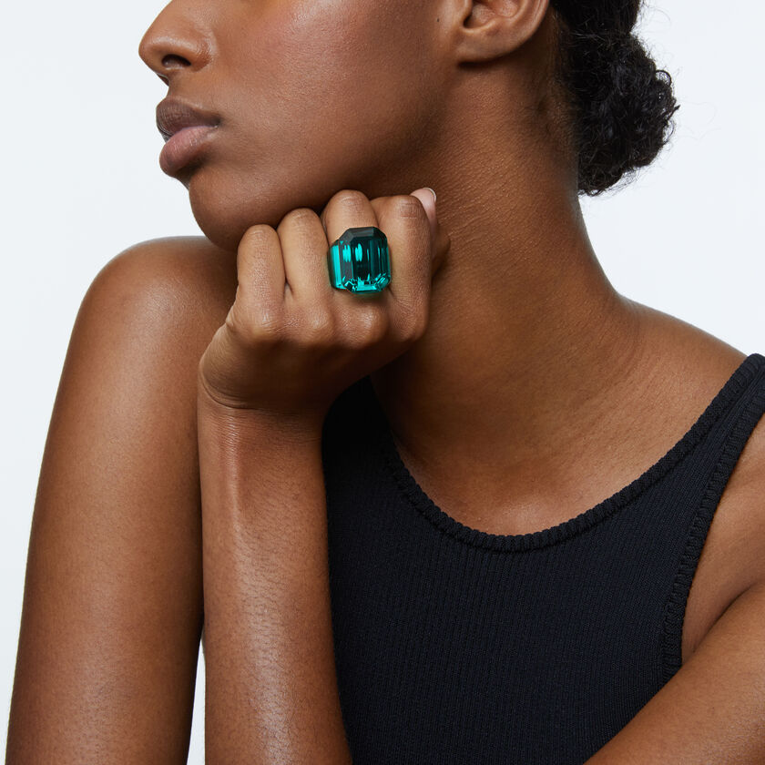 Lucent cocktail ring, Green