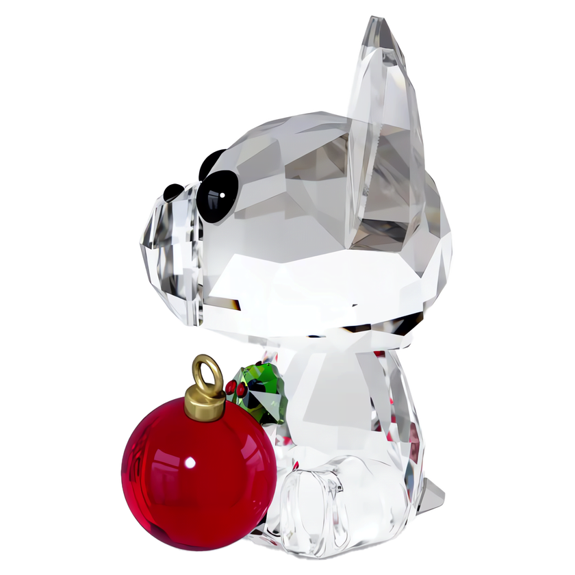 swarovski holiday cheers french bulldog