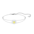 swarovski sunshine bracelet  white  rhodium plating
