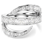 swarovski vienna ring  mixed cuts  swan  white  rhodium plated