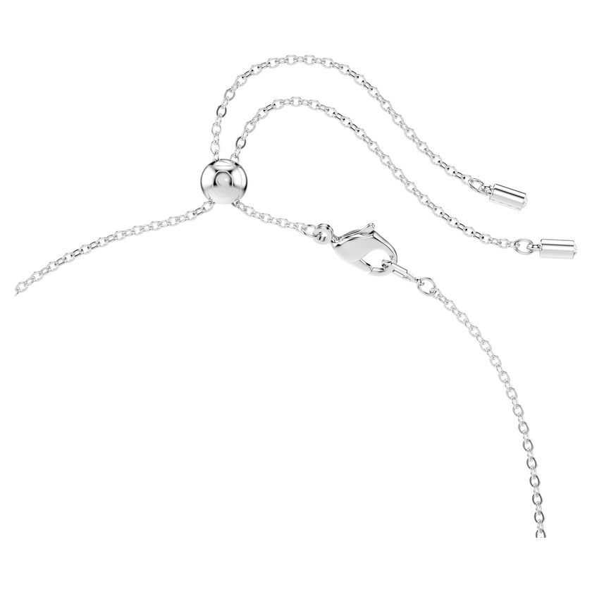 swarovski constella necklace  mixed cuts  white  rhodium plated