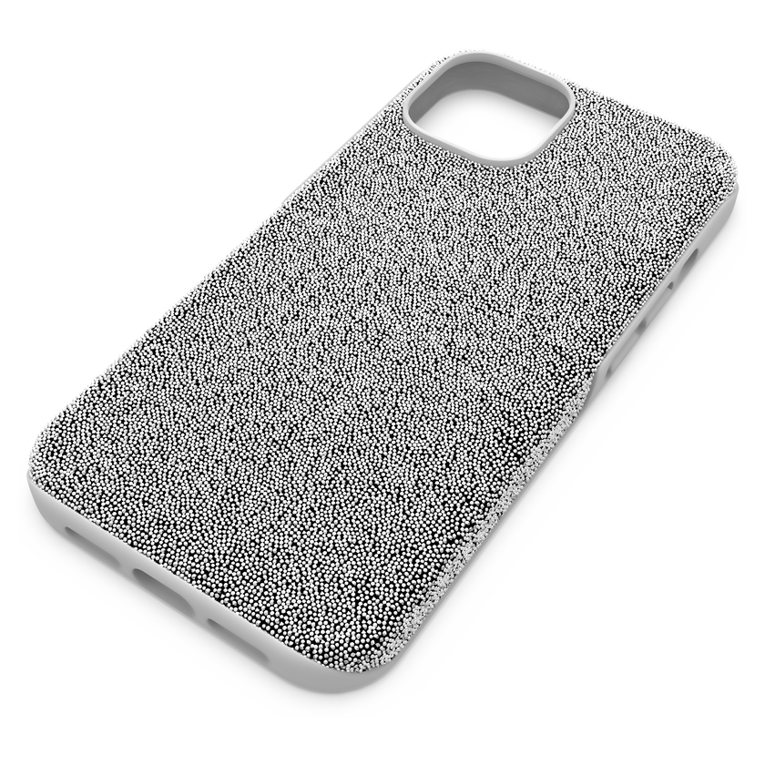 swarovski high smartphone case  iphone  14  silver tone