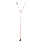 Mickey & Minnie Y Necklace, Multi-Colored, Rose Gold Plating