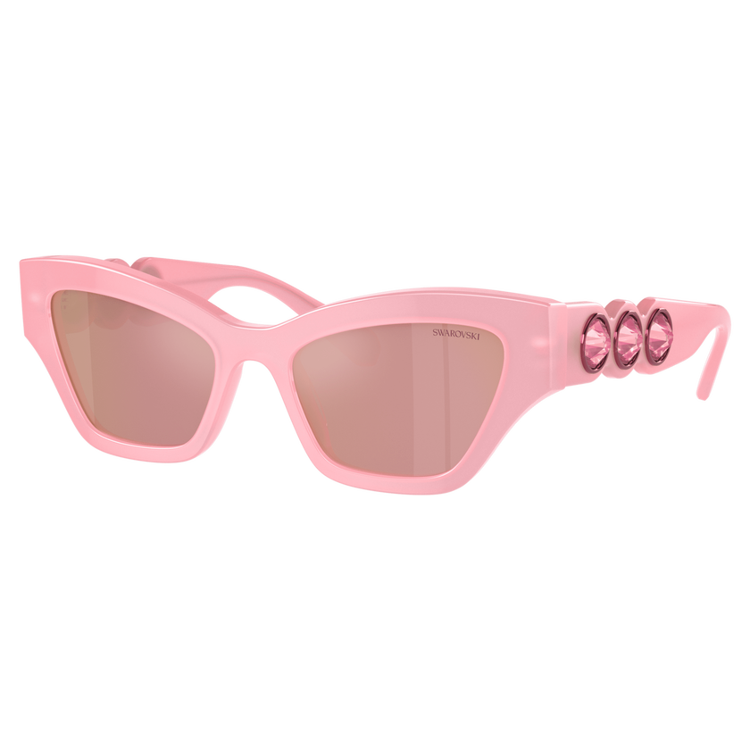 swarovski sunglasses  cat eye shape  pink