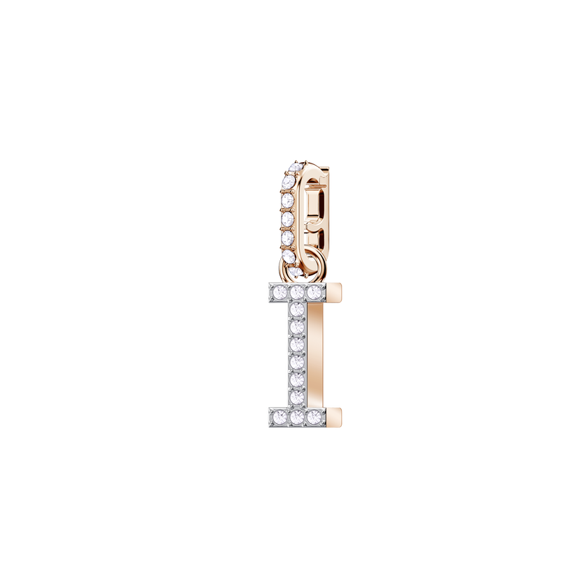 Swarovski Remix Collection Charm I, White, Rose Gold Plating