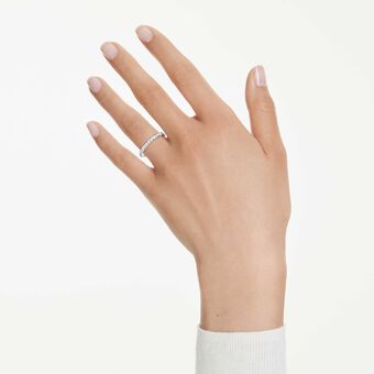 swarovski eternity band ring  lab grown diamonds 0 4 ct tw  round shape  sterling silver