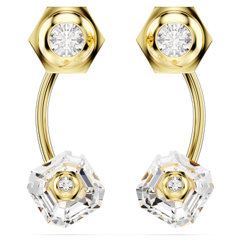 swarovski numina earring jackets mixed cuts white gold tone plated