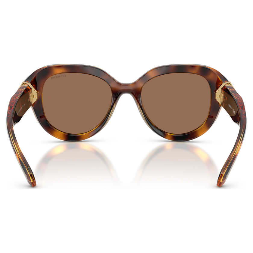 swarovski sunglasses  round shape  black