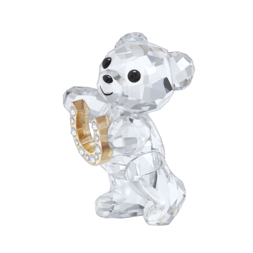 swarovski kris bear lucky horseshoe