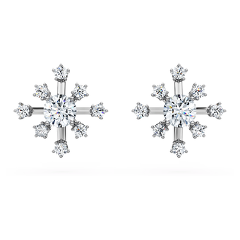 swarovski galaxy stud earrings laboratory grown diamonds 0 5 ct tw 18k white gold