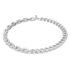 Dextera necklace,  Small, Pavé crystal, Rhodium plated