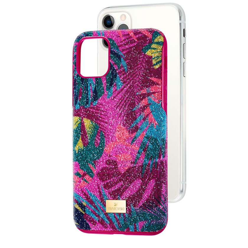 Tropical Smartphone Case with Bumper, iPhone® 11 Pro Max, Dark multi-colored