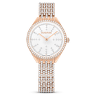 swarovski attract watch swiss made full pav crystal bracelet rose gold tone rose gold tone finish