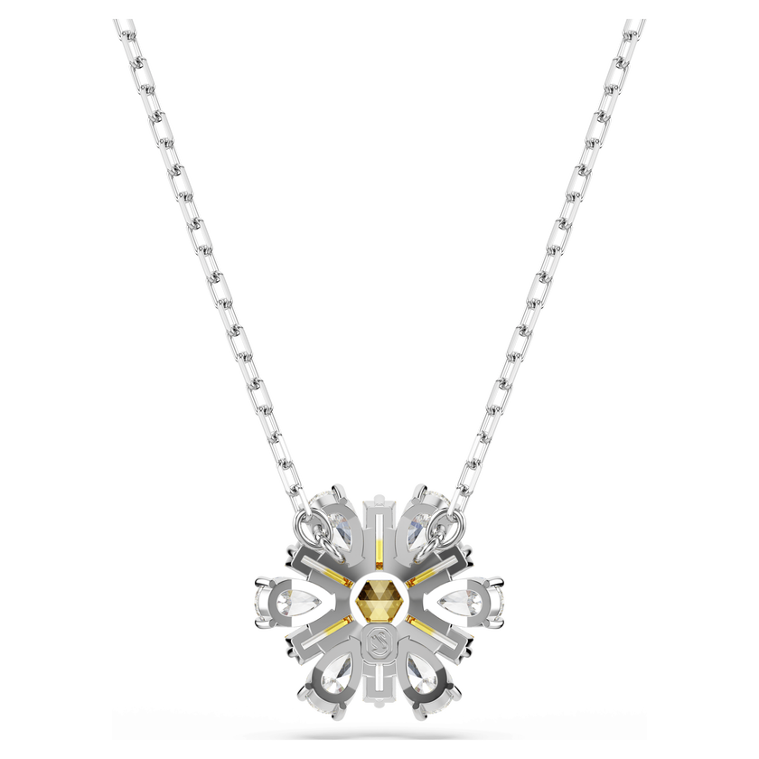 swarovski idyllia pendant  flower  yellow  rhodium plated
