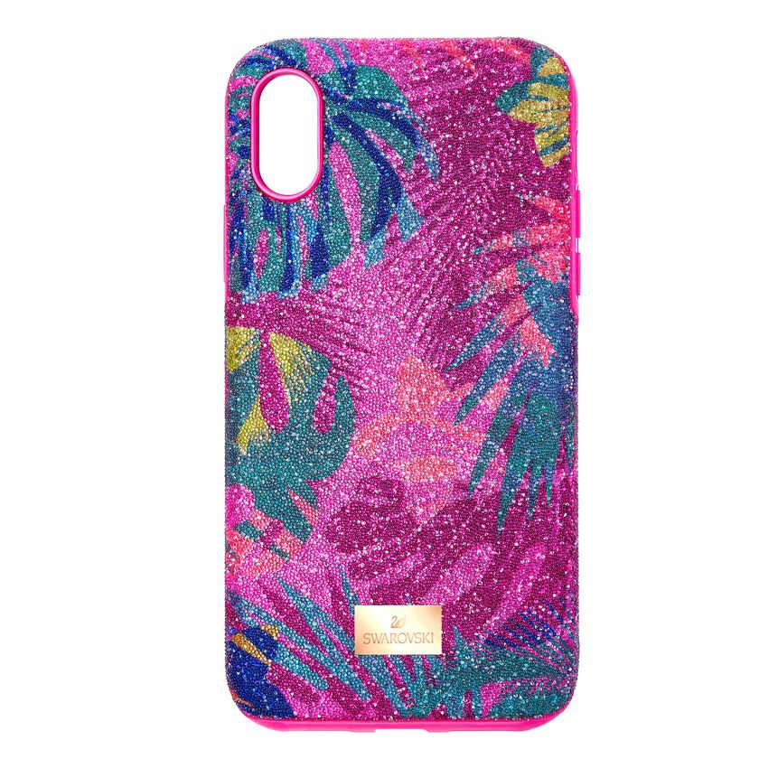 Tropical Smartphone Case with Bumper, iPhone® X/XS, Dark multi-colored