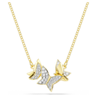 swarovski idyllia lilia necklace butterfly white gold tone plated