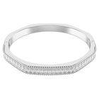 swarovski matrix bangle baguette cut white rhodium plated