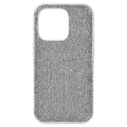 swarovski high smartphone case iphone 14 pro max silver tone