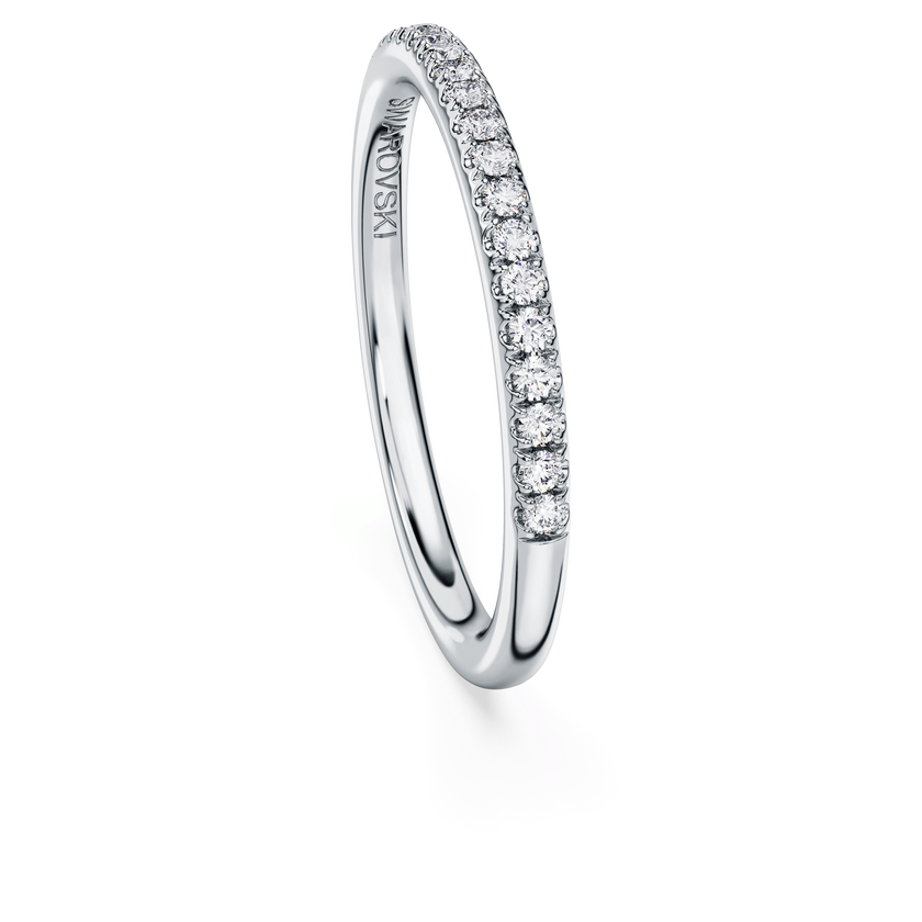 swarovski eternity band ring  lab grown diamonds 0 2 ct tw  round shape  18k white gold
