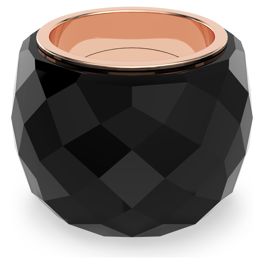 swarovski nirvana ring  black  rose gold tone pvd