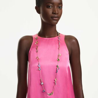 swarovski gema strandage  mixed cuts  multicolored  gold tone plated