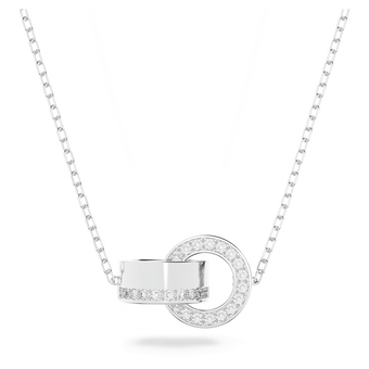 swarovski dextera pendant  pav   white  rhodium plated