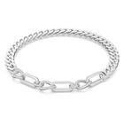 swarovski dextera necklace pav statement mixed links white rhodium plated