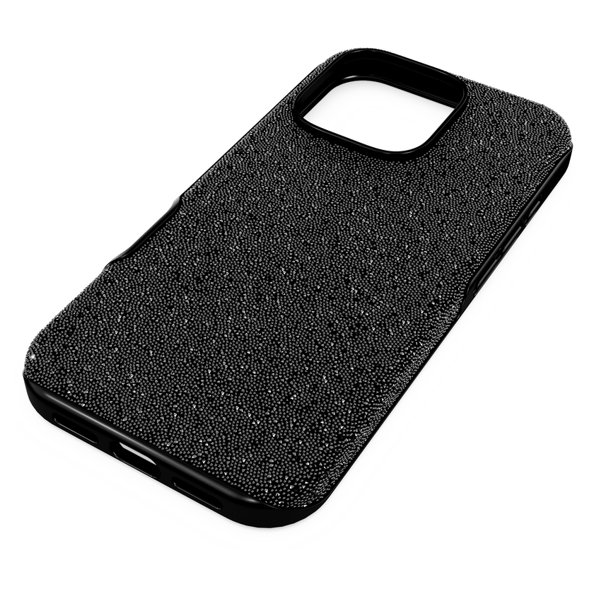 swarovski high smartphone case  iphone  16 pro  black