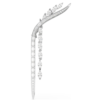 swarovski mesmera brooch  mixed cuts  white  rhodium plated