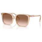 swarovski sunglasses  square shape  sk6049  beige