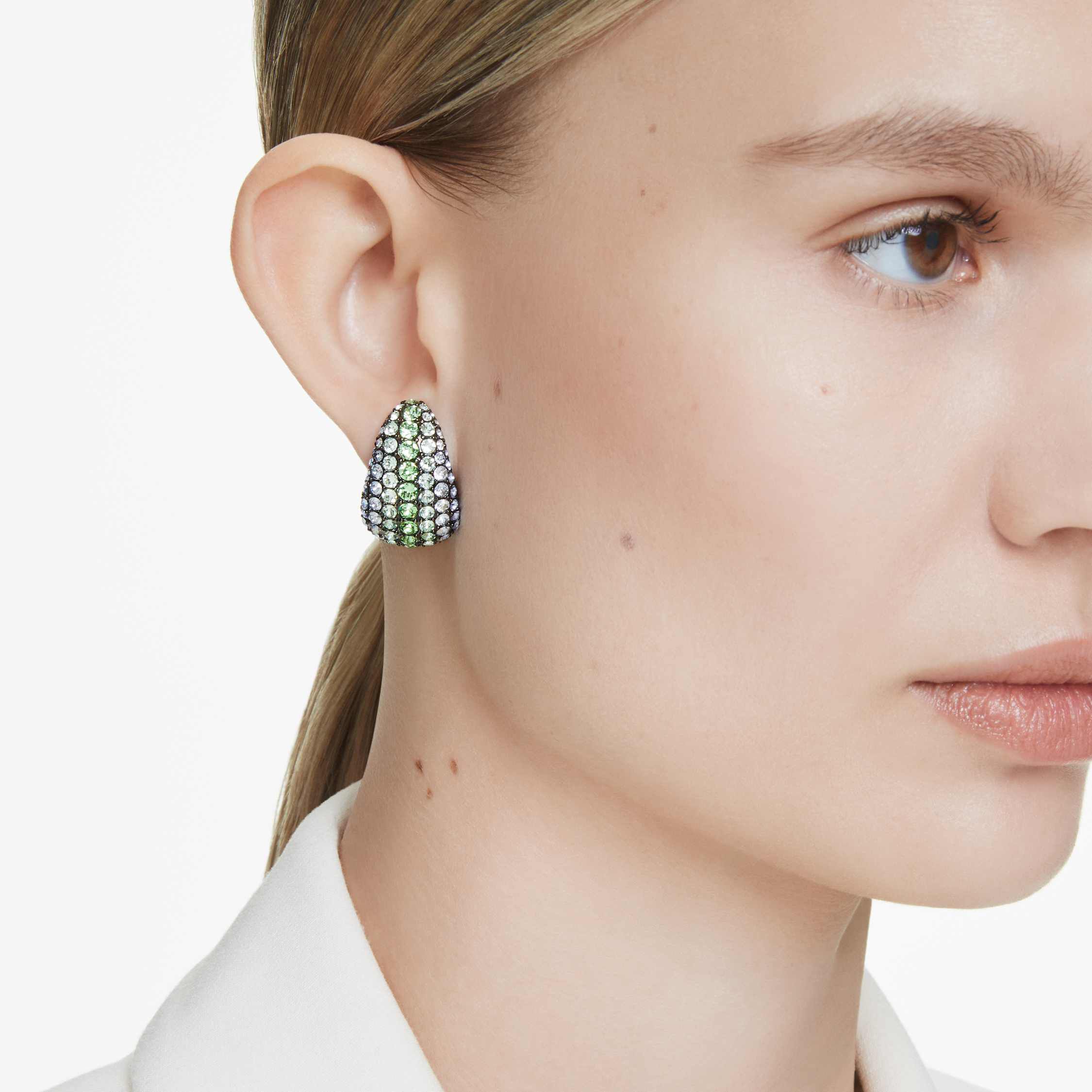 Buy Swarovski Sublima drop earrings, Round cut, Multicolored 