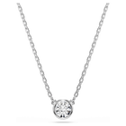 swarovski imber pendant round cut white rhodium plated