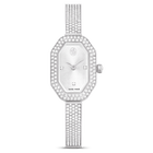 swarovski dextera bangle watch swiss made metal bracelet silver tone stainless steel