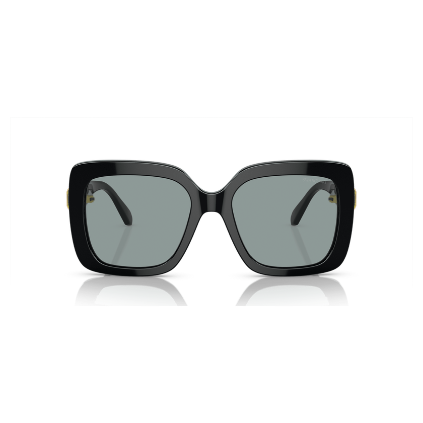 swarovski sunglasses  oversized  square shape  sk6001el  black