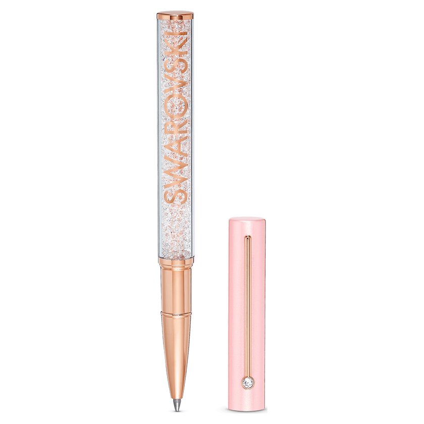 swarovski crystalline gloss ballpoint pen  pink  pink lacquered  rose gold tone plated