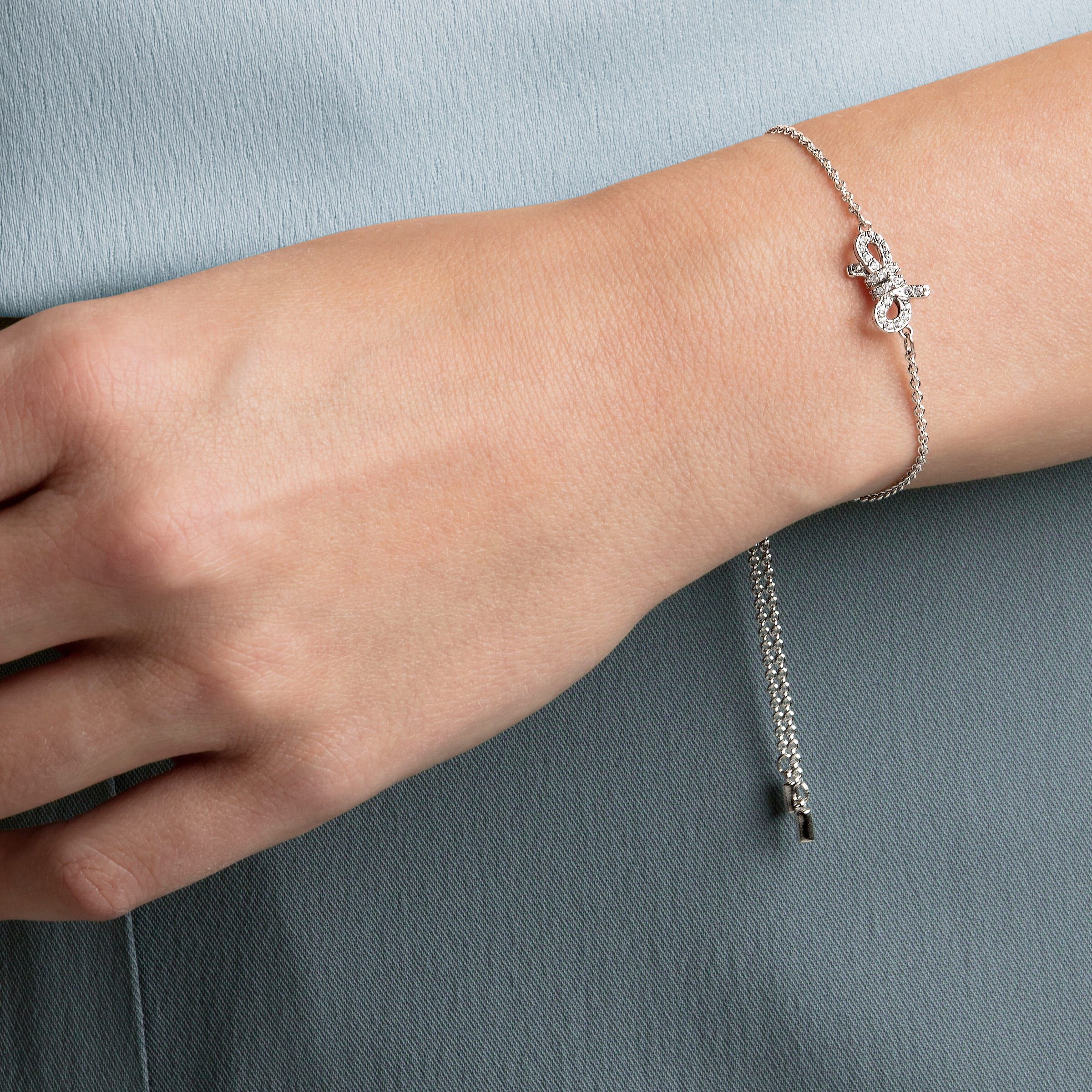 Buy Swarovski Lifelong Bow Bracelet White Rhodium plating