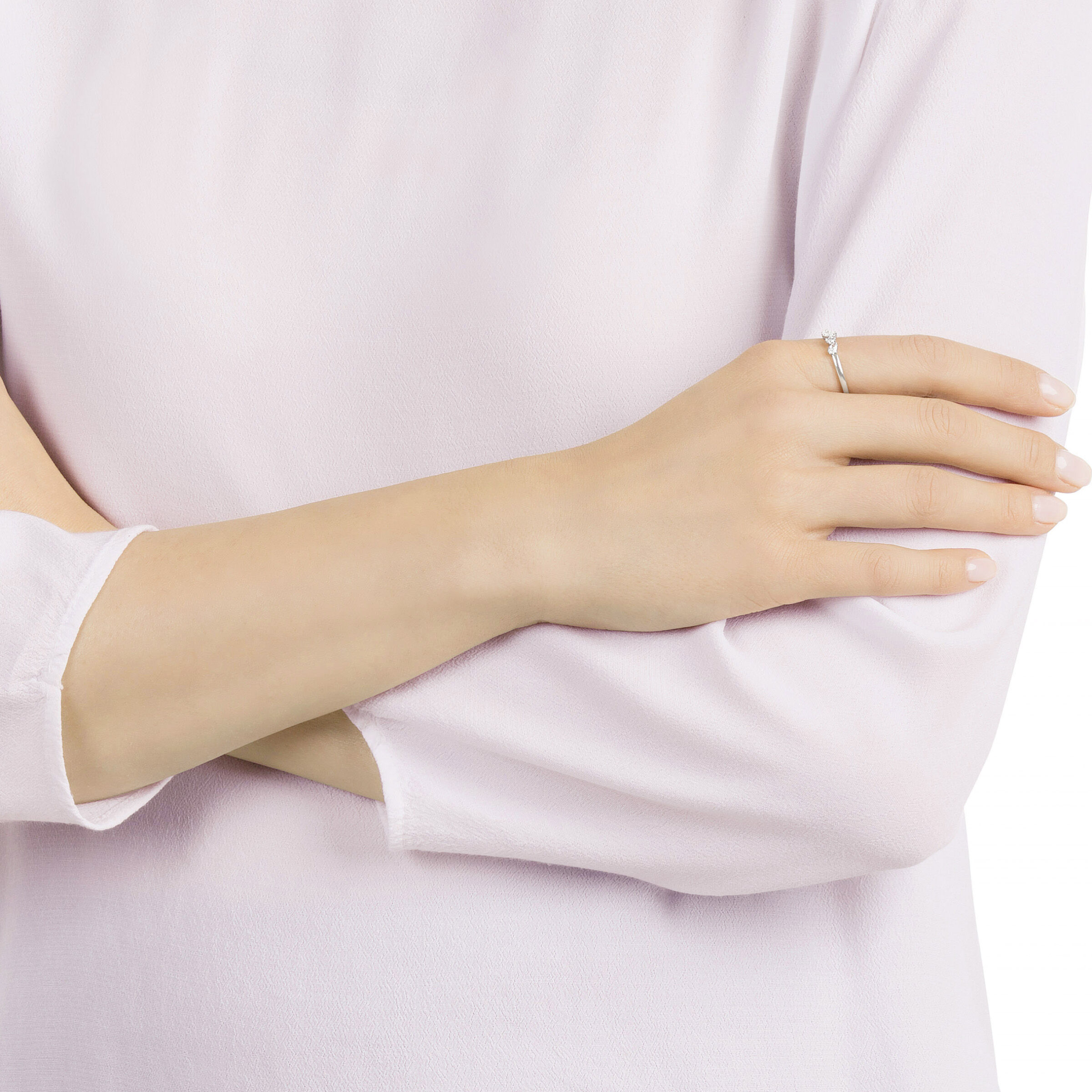 Frisson Ring White Rhodium plated
