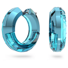 swarovski lucent hoop earrings blue