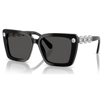 swarovski sunglasses  square shape  sk6032  black