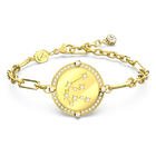 Zodiac bracelet, Aquarius, Gold tone, Gold-tone plated