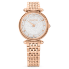 swarovski crystalline wonder watch swiss made metal bracelet rose gold tone rose gold tone finish