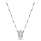swarovski dextera pendant  white  rhodium plated