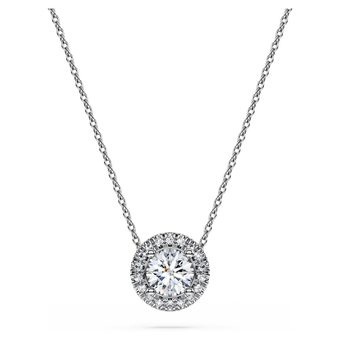 swarovski eternity pendant laboratory grown diamonds 0 59 ct tw 18k white gold