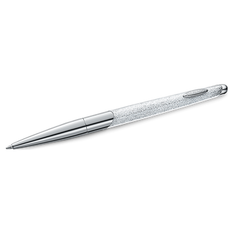 swarovski crystalline nova ballpoint pen  silver tone  chrome plated