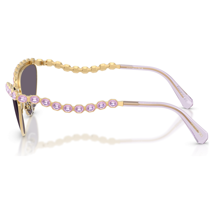 swarovski sunglasses  cat eye shape  purple